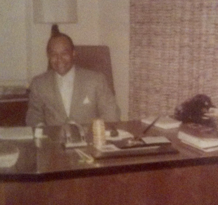 At his office in Downtown Long Beach late 60's.