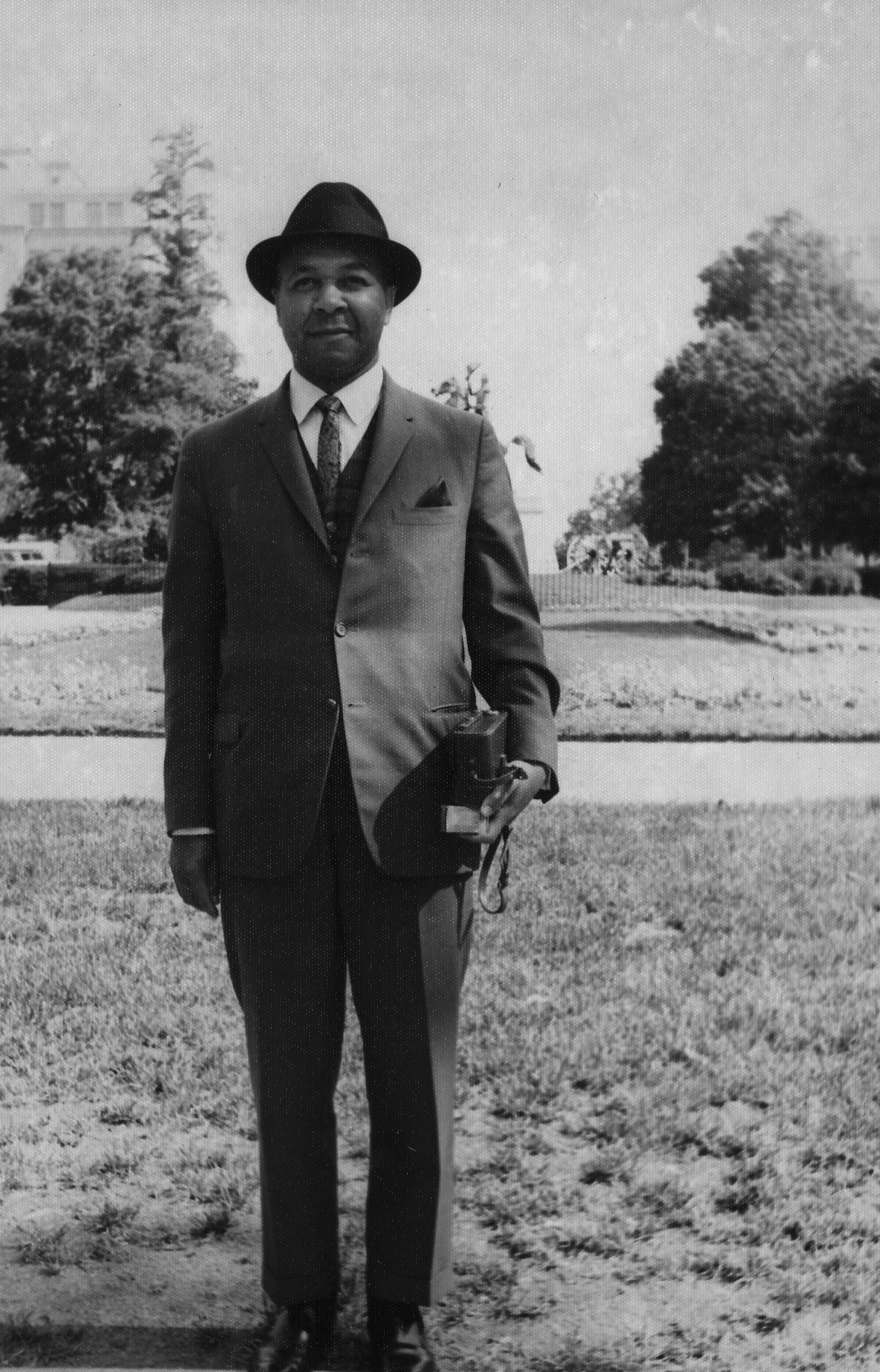 William Lorenzo White in Washington DC following his admission to practice before the United States Supreme Court